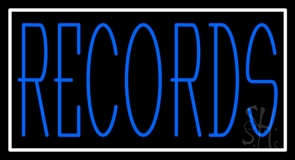 Blue Records Neon Sign
