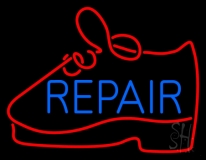 Blue Repair Shoe Neon Sign