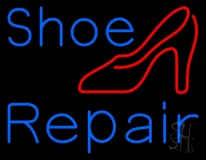 Blue Shoe Repair Sandal Neon Sign