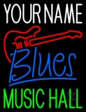 Custom Blue Blues Green Music Hall Neon Sign
