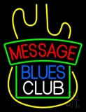 Custom Blue Blues White Club Neon Sign