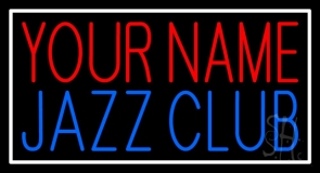 Custom Blue Jazz Club Block Neon Sign