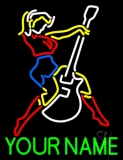 Custom Guitar Logo Neon Sign