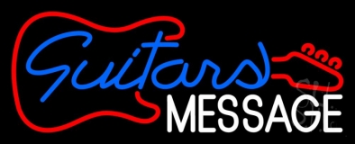 Custom Guitar With Logo Neon Sign