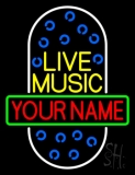 Custom Live Music Mike Neon Sign