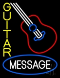 Custom Logo Guitar Yellow Guitar 1 Neon Sign