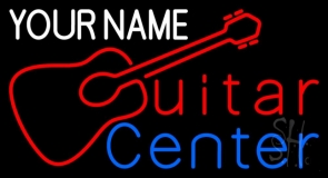 Custom Red Guitar Center Neon Sign