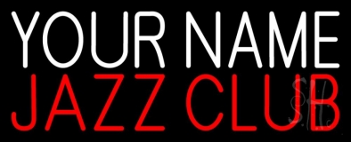 Custom Red Jazz Club Block Neon Sign