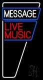 Custom Red Live Music Block Neon Sign