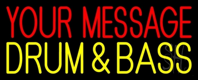 Custom Yellow Drum And Bass Neon Sign