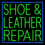 Green Shoe And Leather Repair Neon Sign
