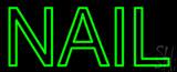 Green Double Stroke Nail Neon Sign