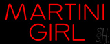 Red Martini Girl Neon Sign