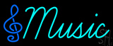 Musical Note Red Music Neon Sign