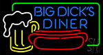Big Dicks Diner Beer Mug Neon Sign
