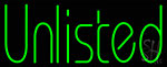 Green Unlisted Neon Sign