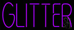Purple Glitter Neon Sign