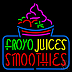 Froyo Juices Smoothies Neon Sign