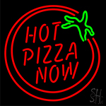 Hot Pizza Now Neon Sign