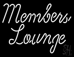 Members Lounge Neon Sign