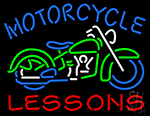 Motorcycle Lessons Neon Sign