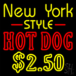 New York Style Hot Dog Neon Sign