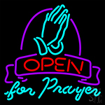 Open For Prayer Neon Sign
