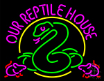 Our Reptile House Neon Sign