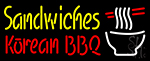 Sandwiches Korean Bbq Neon Sign