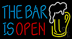 The Bar Is Open Beer Mug Neon Sign
