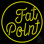 Yellow Fat Point Neon Sign