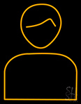 Man Logo Neon Sign