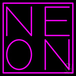 Ne On Neon Sign
