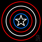 Captain America Shield Neon Sign
