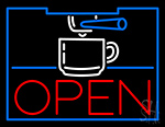 Espresso Machine Open Neon Sign