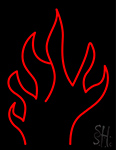 Fire Flame Artwork Neon Sign