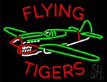 Flying Tigers Airplane Neon Sign