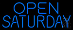 Open Saturday Neon Sign