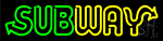 Subway Sandwich Shop Logo Neon Sign