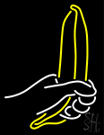 Banana In Hand Neon Sign