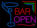 Bar Open With Martini Neon Sign