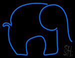 Blue Elephant Neon Sign