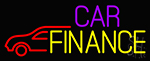 Car Finance With Car Neon Sign