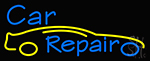 Car Repair Yellow Car Neon Sign