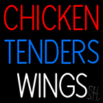 Chicken Tenders Wings Neon Sign