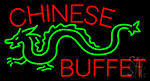 Chinese Buffet Dragon Neon Sign