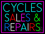 Cycles Sales And Repairs Neon Sign