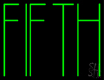 Fifth Neon Sign