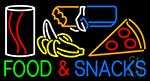Food And Snacks Neon Sign
