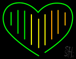 Green Heart Neon Sign